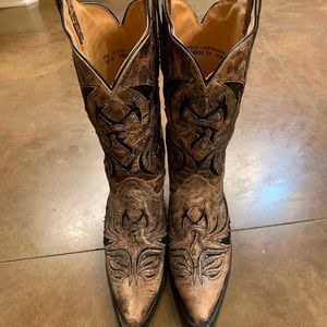 Womens Corral Boots. Size 10. Sequin Inlay.